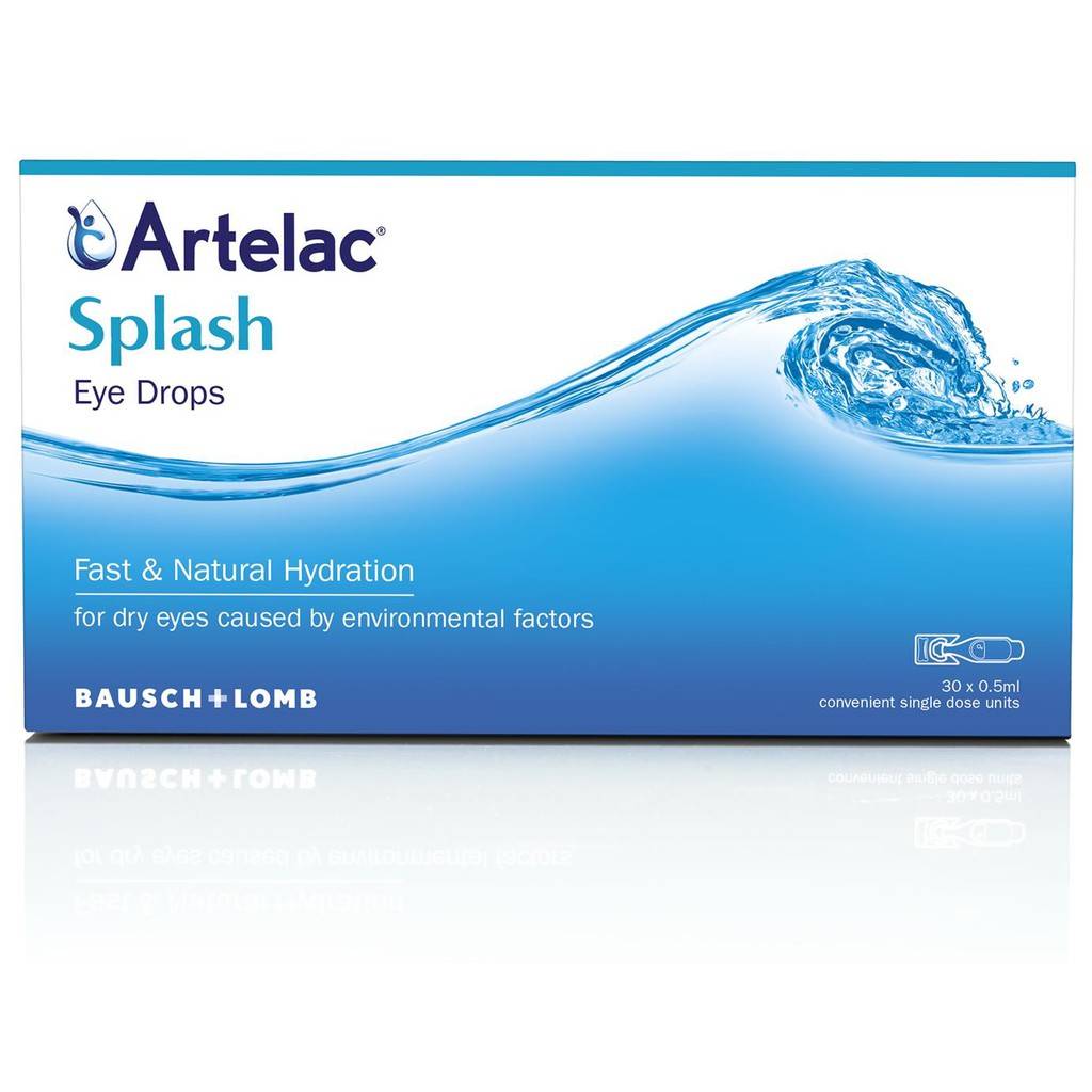 Artelac Splash Eye Drops 30 x 0.5ml Convenient Single Dose Units