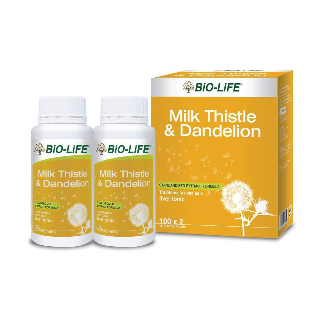 Biolife Milk Thistle and Dandelion Tab 2x100S