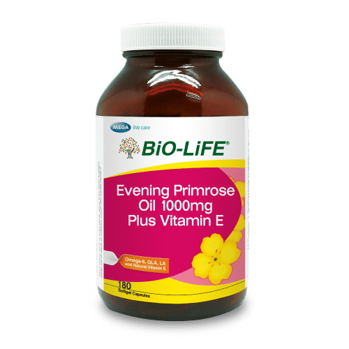 Biolife Evening Primrose Oil 1000mg Plus Plus Vitamin E 180's